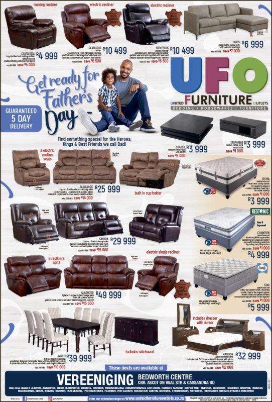 Ufo Furniture Outlets Vaalweekblad